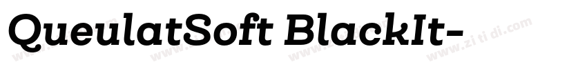 QueulatSoft BlackIt字体转换